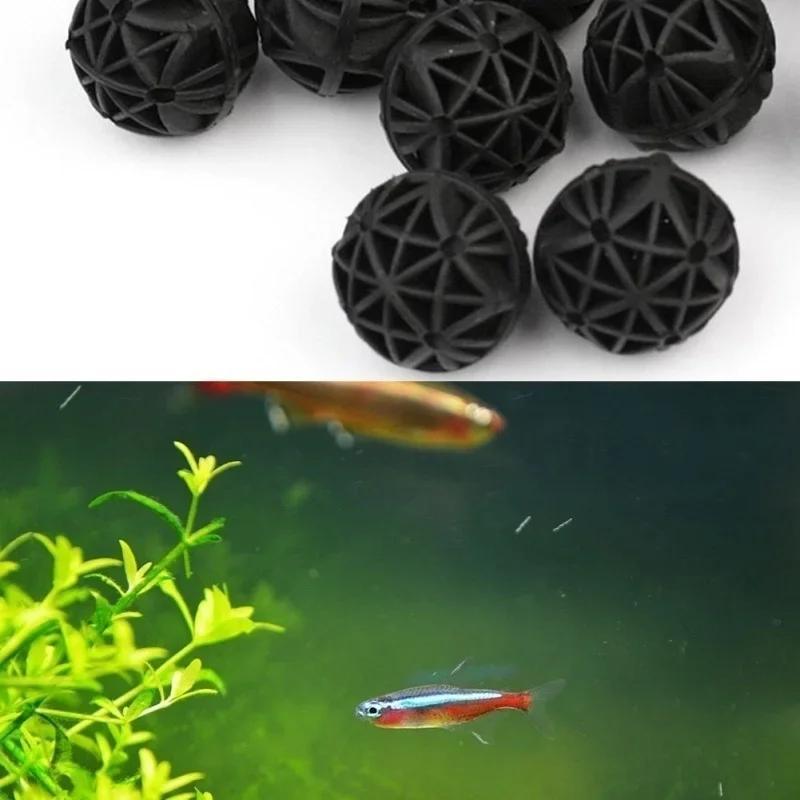 50Pcs 16mm Aquarium Bio Filter - огляд і ціна Marine Aquarium Filter Media