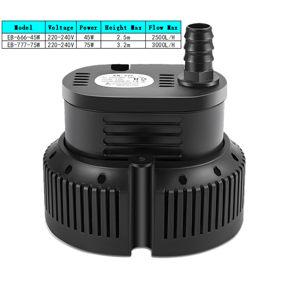 45/75W 2500-3000L/H Submersibl - огляд і ціна Marine Aquarium Temperature
