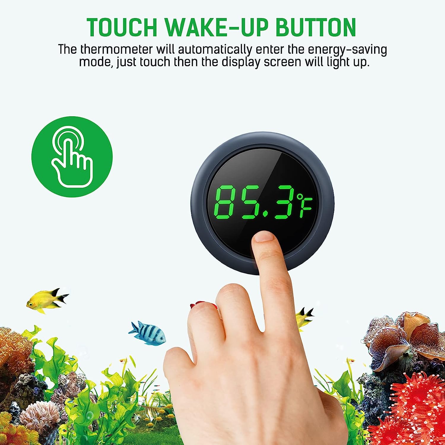LED Digital Fish Tank Thermome - огляд і ціна Marine Aquarium Temperature