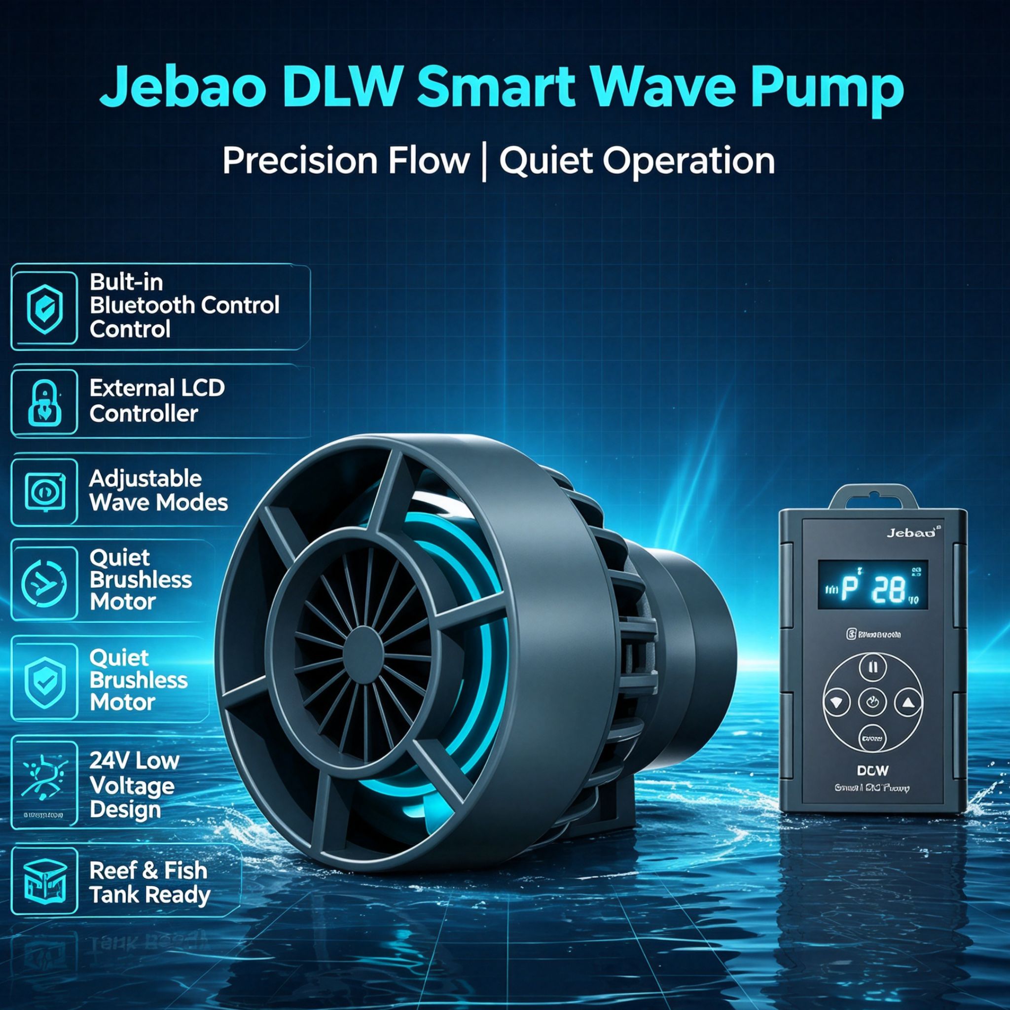 Jebao Jecod DLW-5/20 Series Bl - огляд і ціна Marine Aquarium App