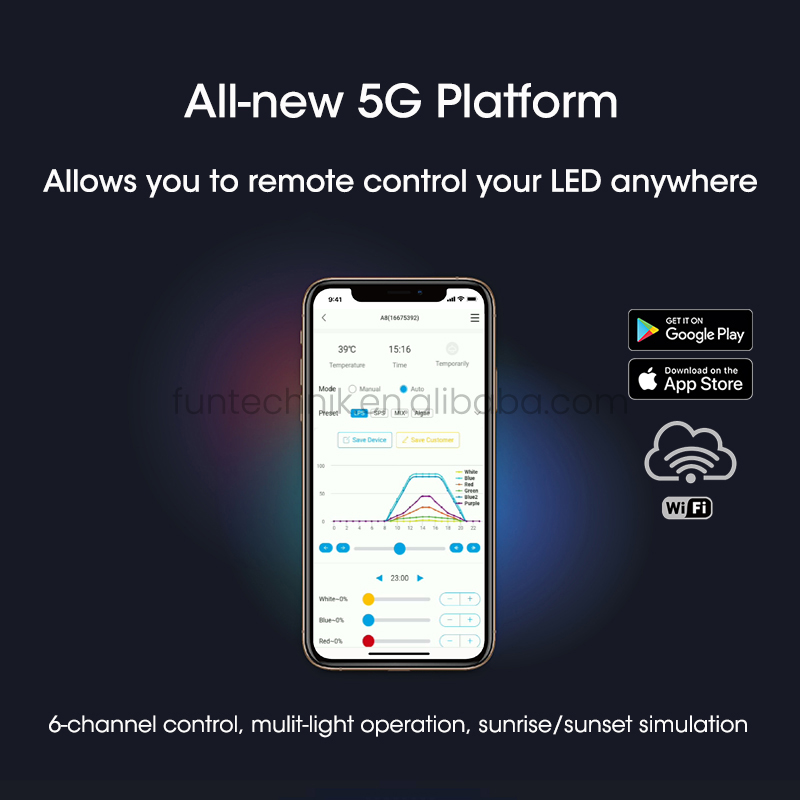 X30 Blue+ Smart 215W Full Spec - огляд і ціна Marine Aquarium App